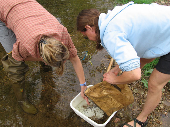 2---Mary-May-and-team-leader-Suzanne-Shoemaker-find-something-interesting